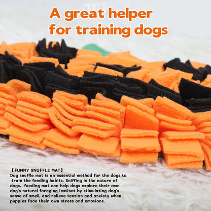 Pumpkin Snuffle Mat for Dogs - Halloween Slow Feeder