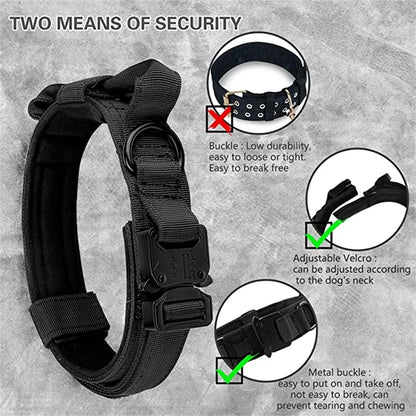 Durable Tactical Dog Collar and Leash Set