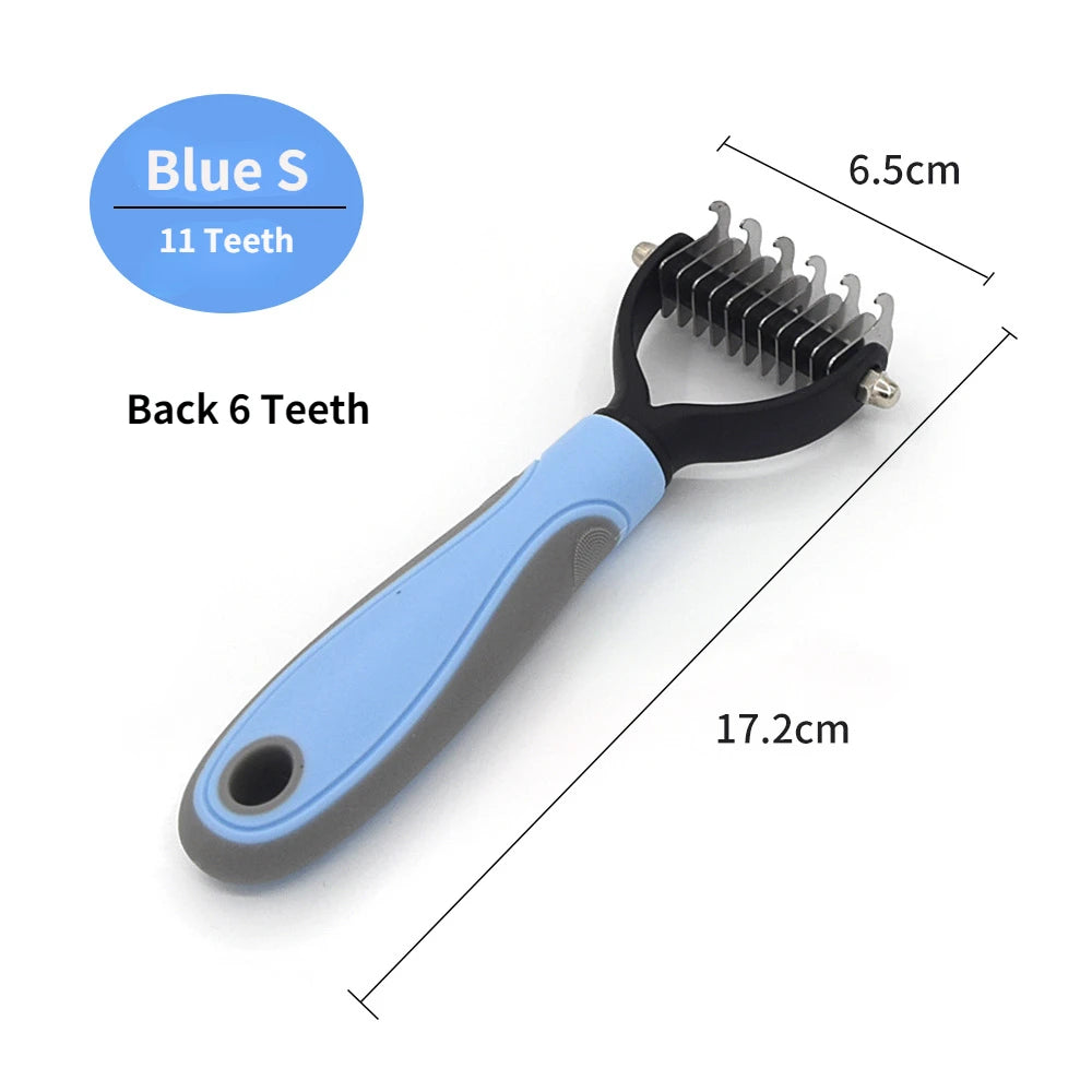 FurFlow™️Dog Deshedding Undercoat Rake Brush | Ultimate Dog Grooming Tool