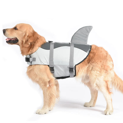Mermaid & Shark Dog Life Jacket – Super Buoyancy with Handle & Reflective Strips