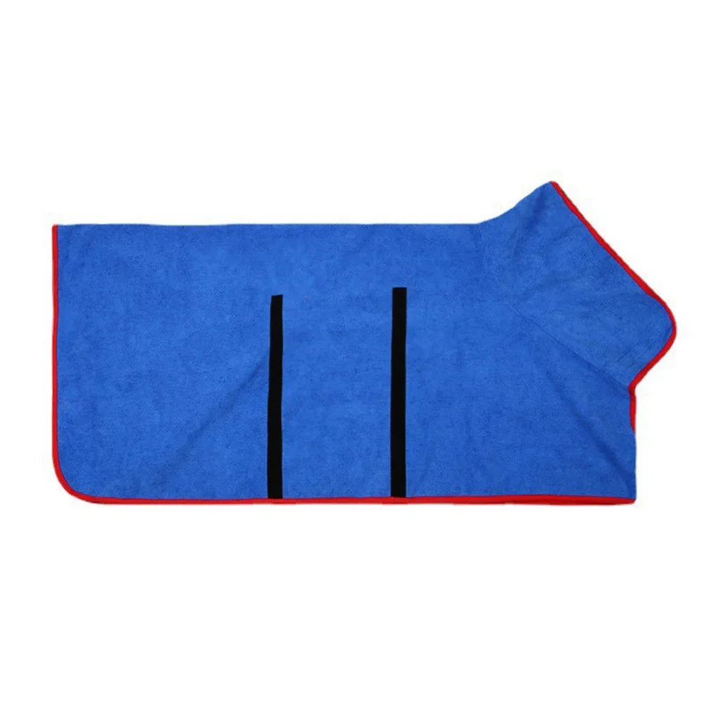 Dog Bathrobe Dog Bath Towel Coat Quick Dry Microfibre | Dog Clothes