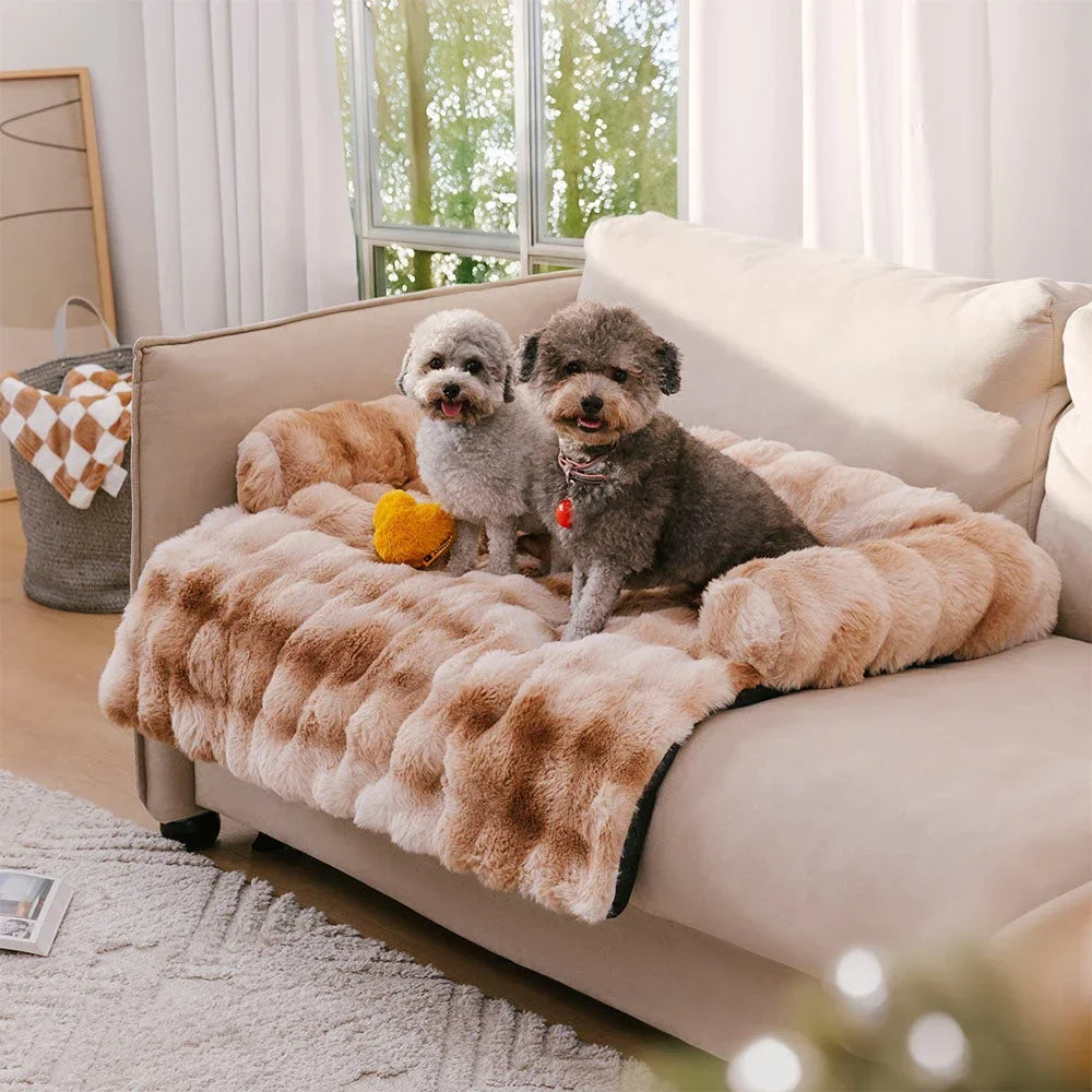 Rover Rituals | Plush Dog Bed Soft Plush Dog Pad, Sofa Couch Pet Furniture Protector Cover, Washable, Blanket Cushion Dog