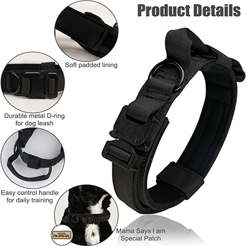 Durable Tactical Dog Collar and Leash Set