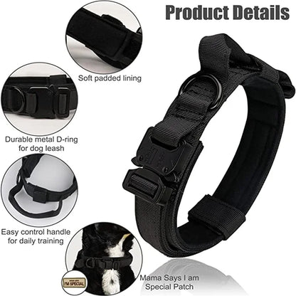 Durable Tactical Dog Collar and Leash Set
