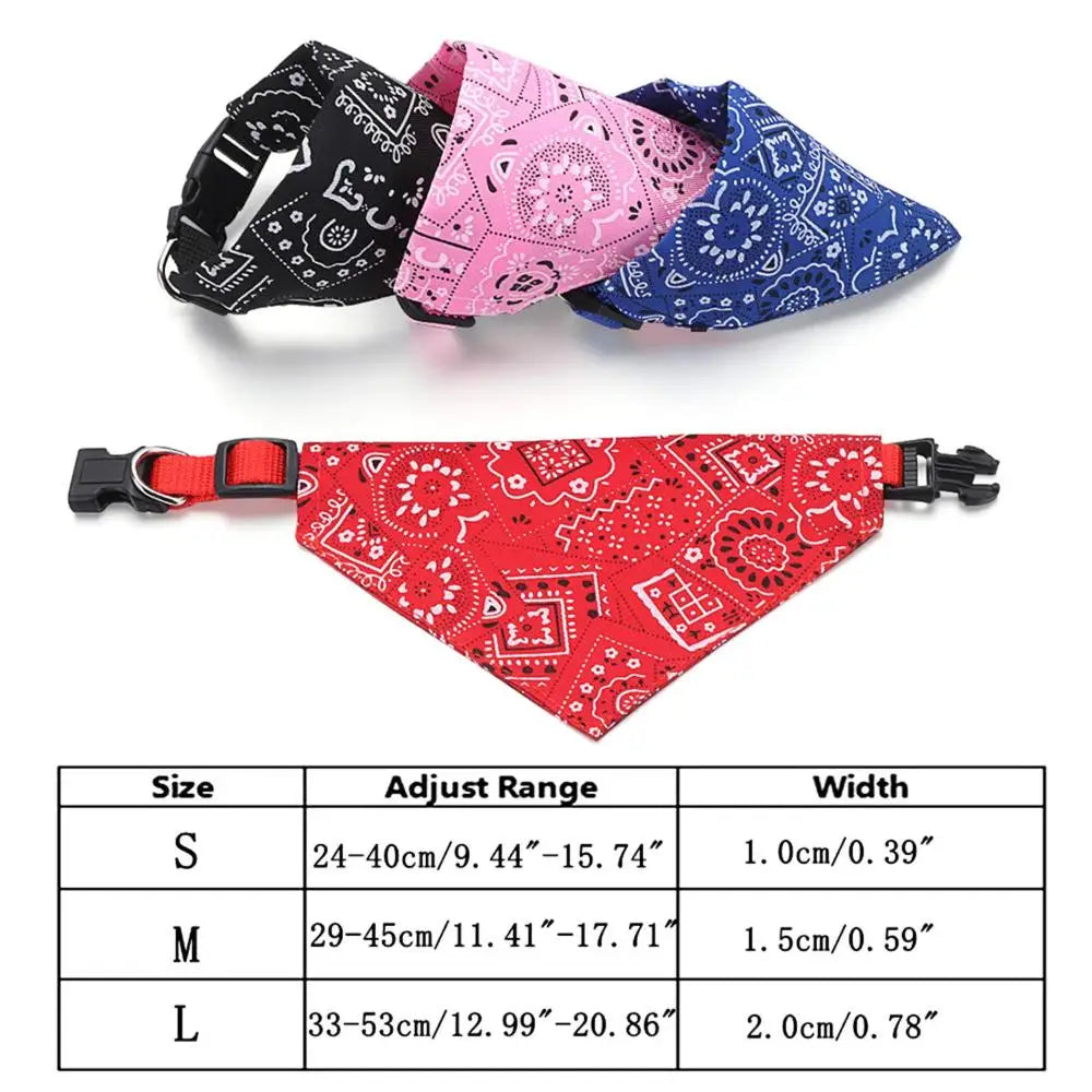 Dog Bandana Dog Scarf with buckle | Dog Clothes