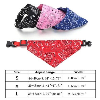 Dog Bandana Dog Scarf with buckle | Dog Clothes