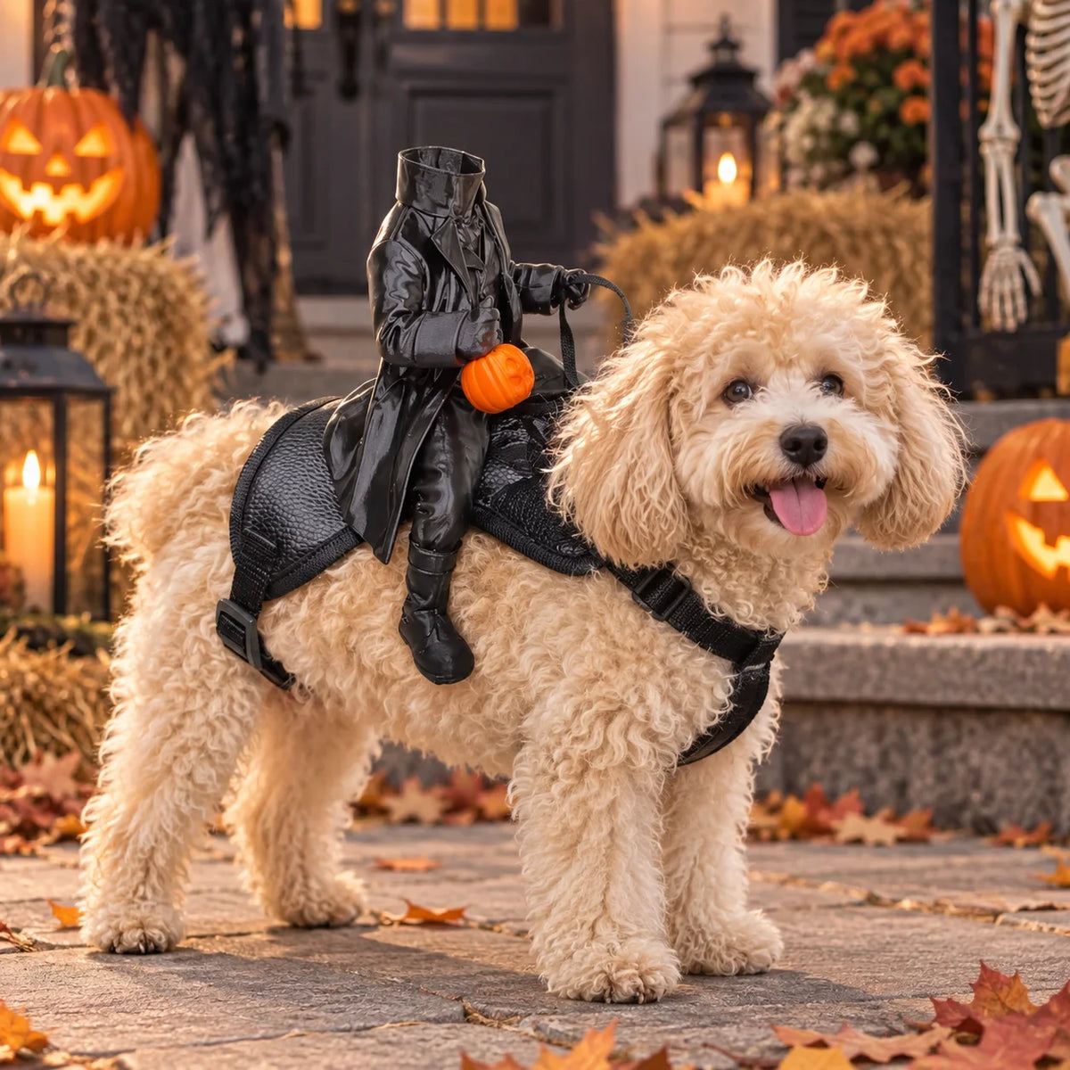 Headless Horseman Costume for Cats and Small Dogs