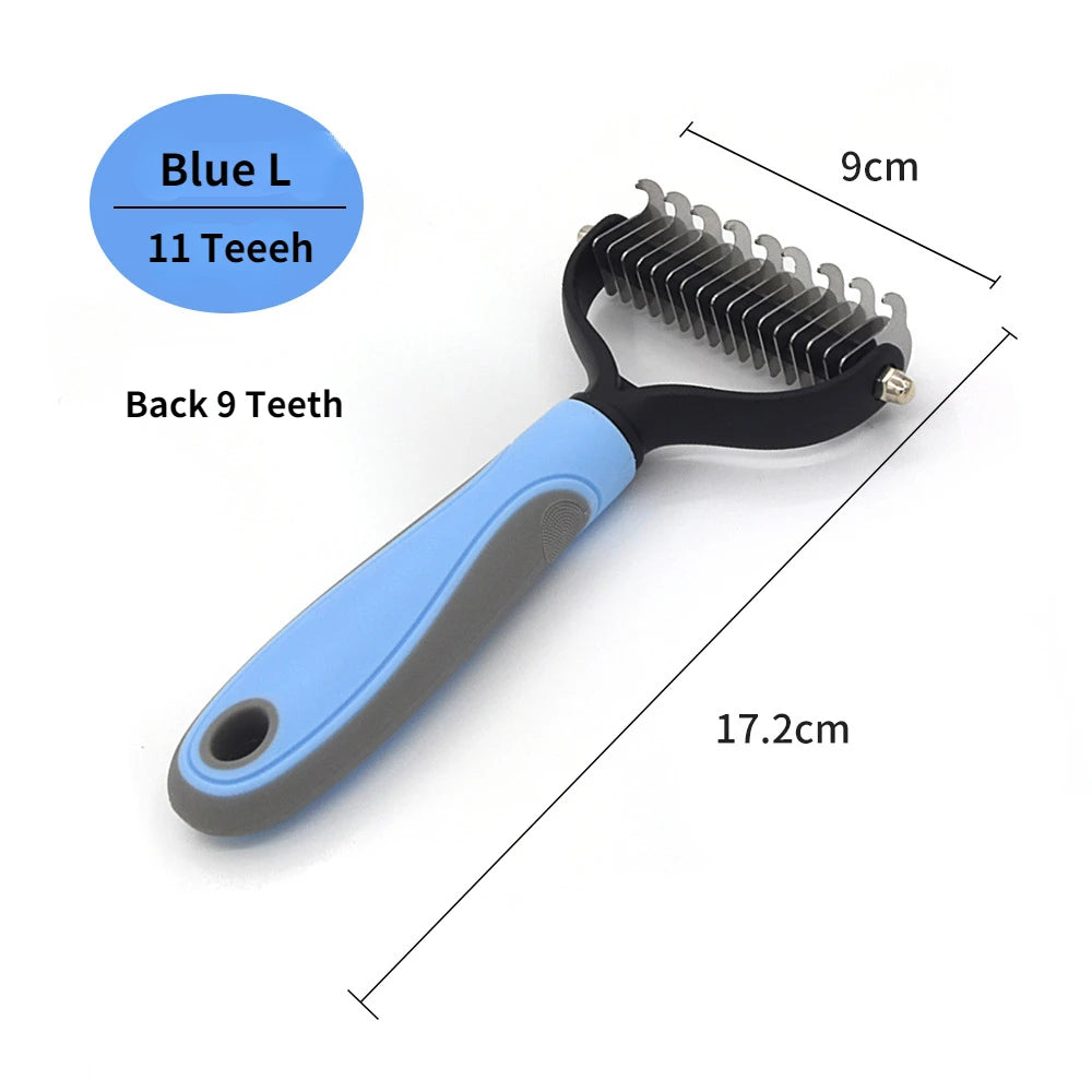 FurFlow™️Dog Deshedding Undercoat Rake Brush | Ultimate Dog Grooming Tool