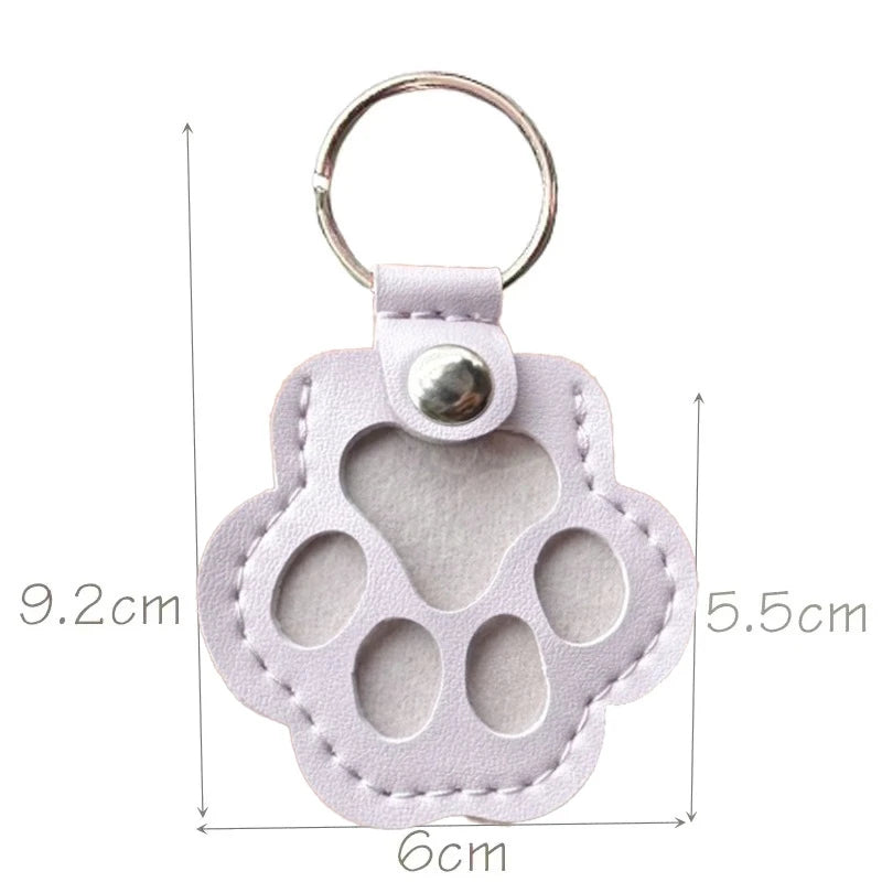 CheriFur Pet Hair Dog Memorial Gift Keychain Leather Keepsake