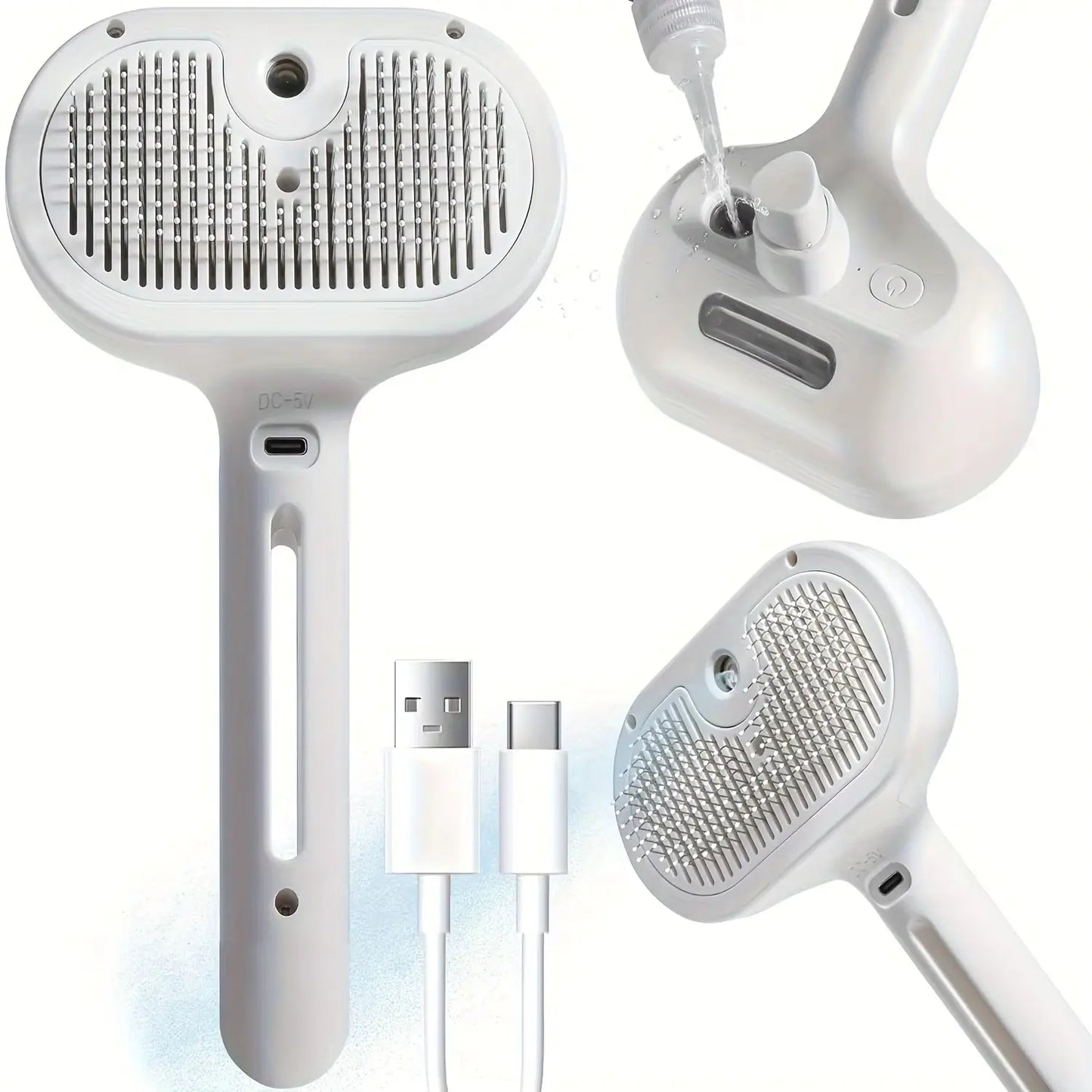Rover Rituals | Steam Powered Dog Grooming Brush – Deshedding Dog Brush Tool