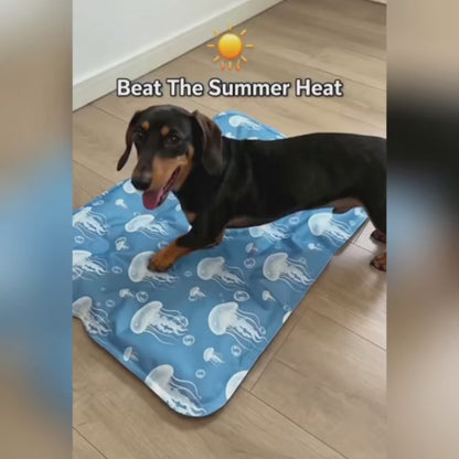 Dog Cooling Mat – Water-Filled and Gel Waterproof Breathable Summer Pad